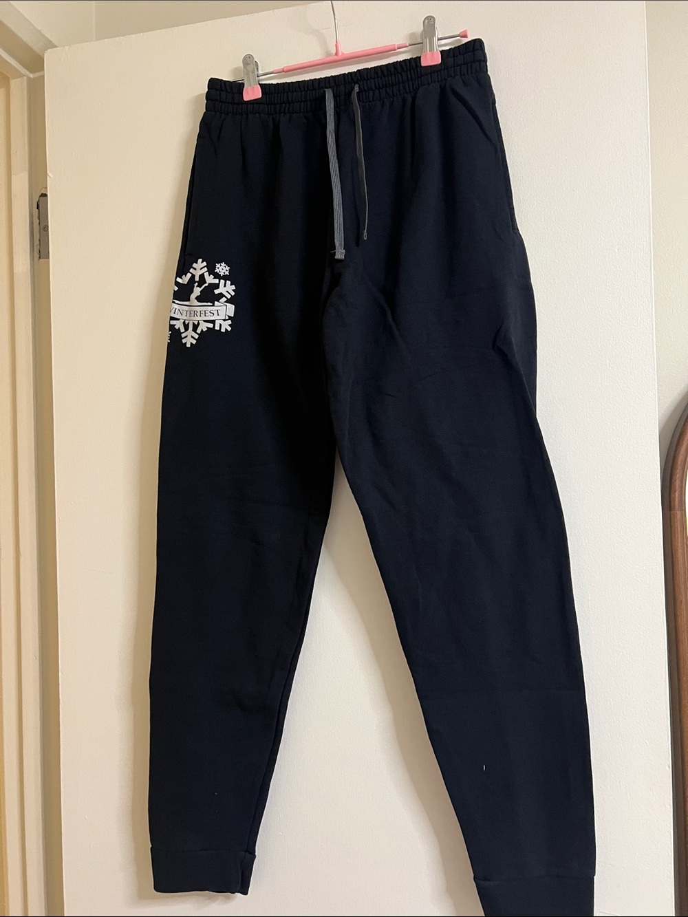Black Logo Jogger Pants - Men